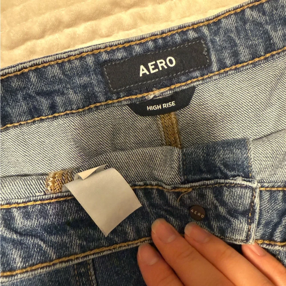Real Denim High-Rise Buttoned Mini Skirt - Picture 6 of 6